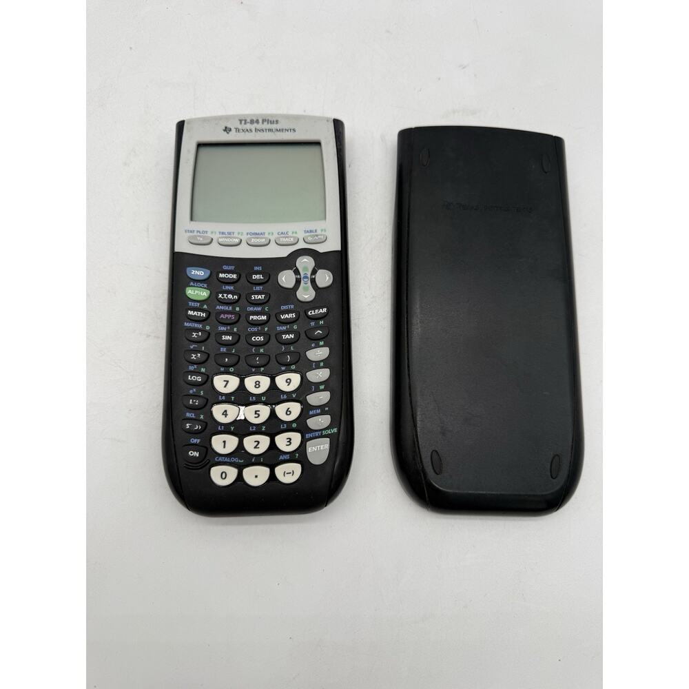 Texas Instruments TI-84 Plus Graphing Calculator With Slide Cover - Tested!